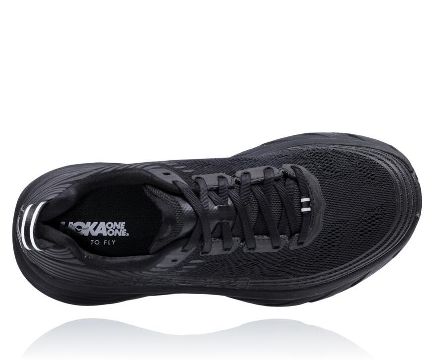 Tenis Hoka One One Masculino Pretas - Bondi 6 - 351-IXMBCF